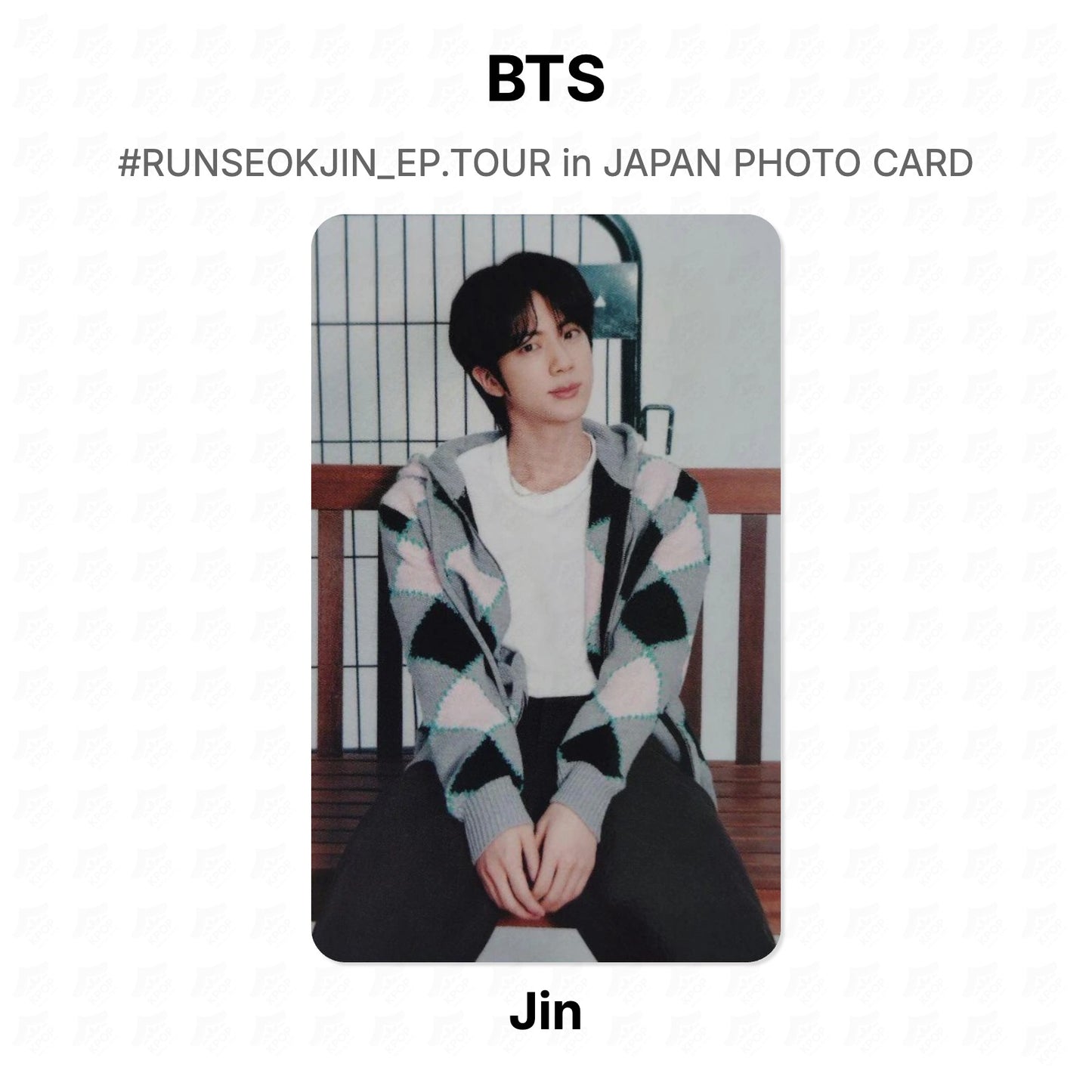 BTS #RUNSEOKJIN_EP.TOUR in JAPAN PHOTO CARD Official Photocard
