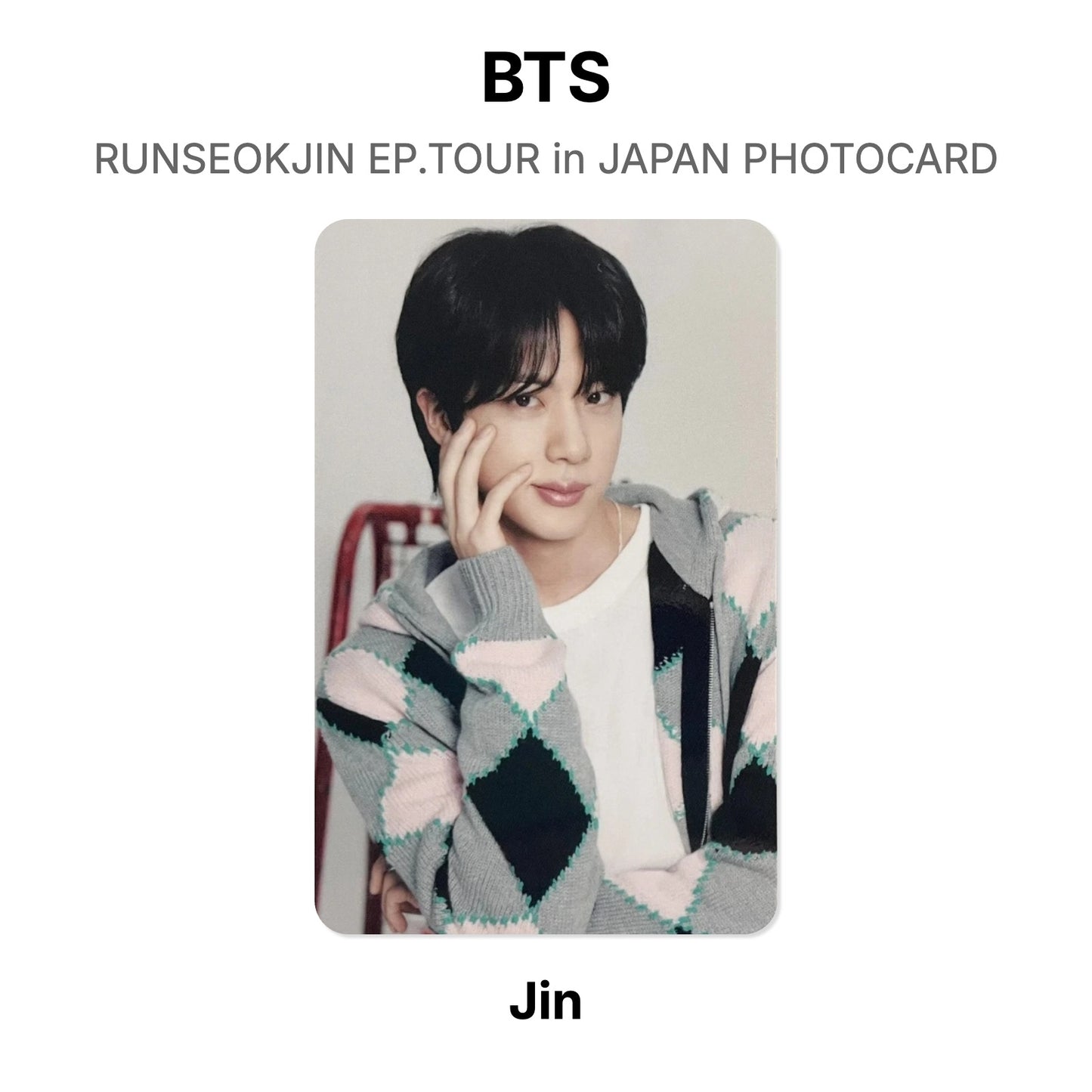 BTS RUNSEOKJIN EP.TOUR in JAPAN PHOTOCARD Official Photocard
