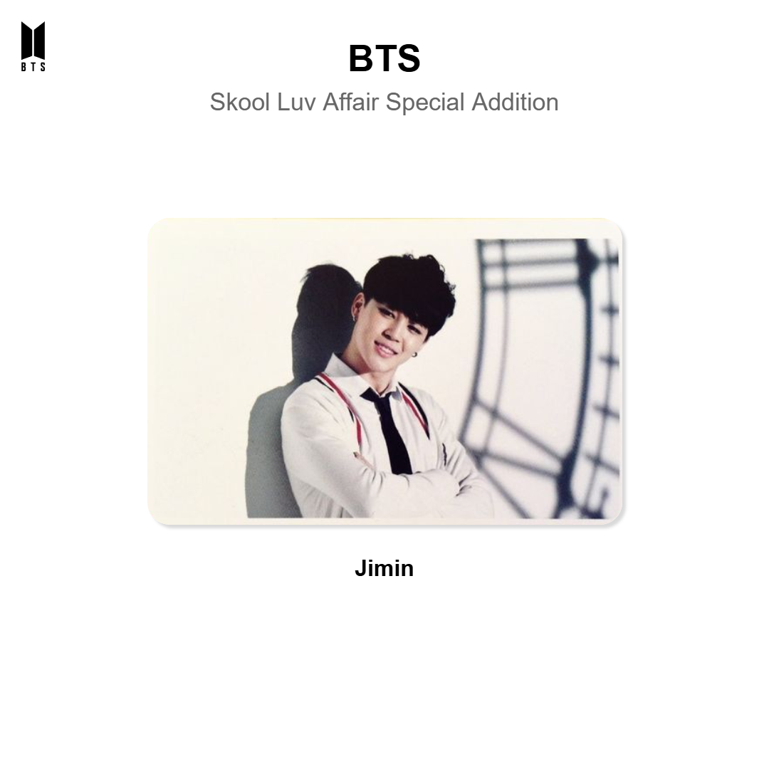 BTS Skool Luv Affair Special Addition Official Photocard