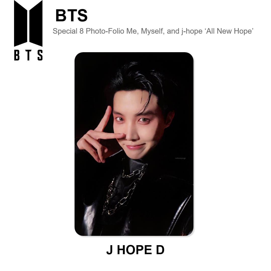 BTS Special 8 Photo-Folio Me, Myself, and j-hope ‘All New Hope’ Offizielle Photocard