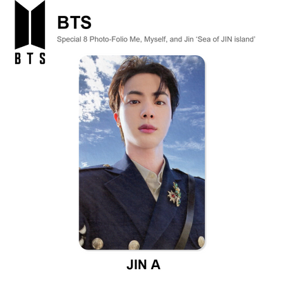 BTS Special 8 Photo-Folio Me, Myself, and Jin ‘Sea of JIN island’ photocard officielle