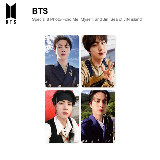 BTS Special 8 Photo-Folio Me, Myself, and Jin ‘Sea of JIN island’ photocard officielle
