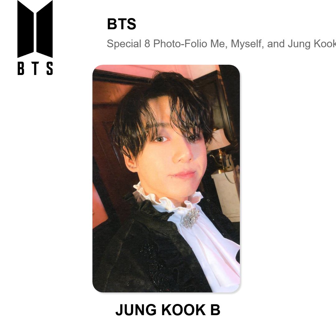 BTS Special 8 Photo-Folio Me, Myself, and Jung Kook 'Time Difference' photocard officielle