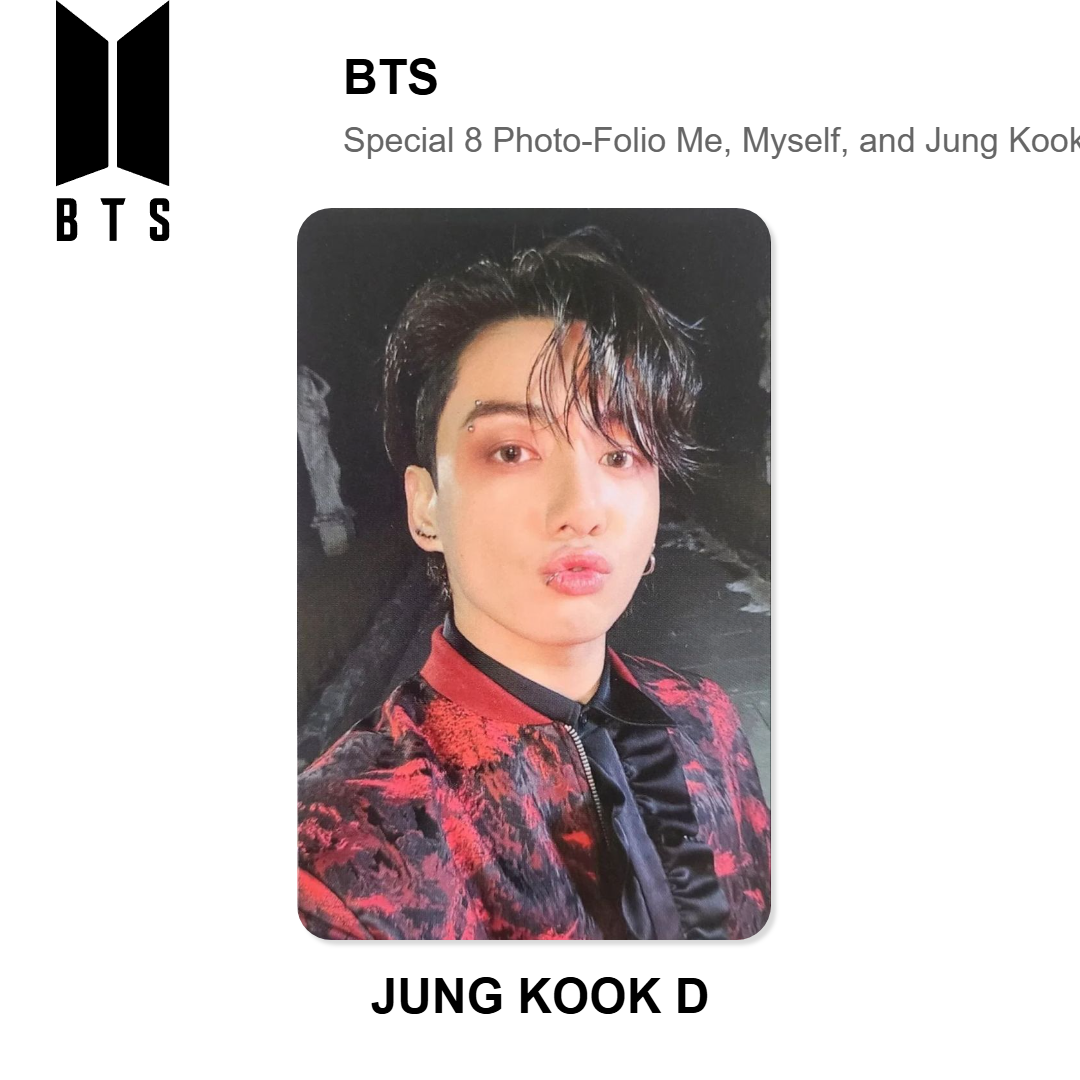 BTS Special 8 Photo-Folio Me, Myself, and Jung Kook 'Time Difference' photocard officielle