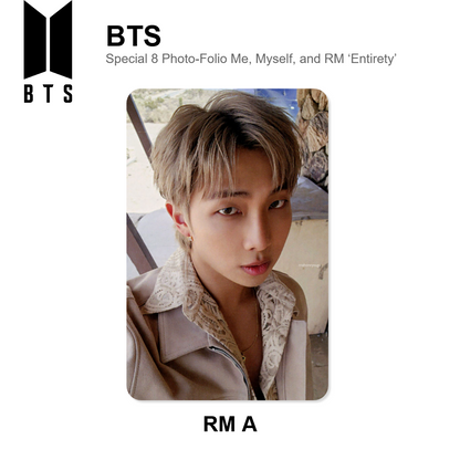BTS Special 8 Photo-Folio Me, Myself, and RM ‘Entirety’ photocard oficial