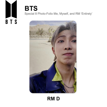 BTS Special 8 Photo-Folio Me, Myself, and RM ‘Entirety’ photocard oficial