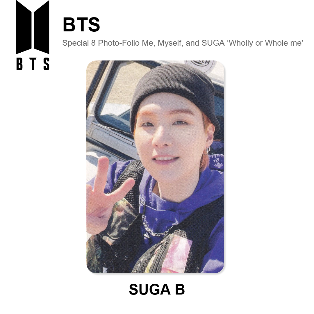 BTS Special 8 Photo-Folio Me, Myself, and SUGA ‘Wholly or Whole me’ Offizielle Photocard