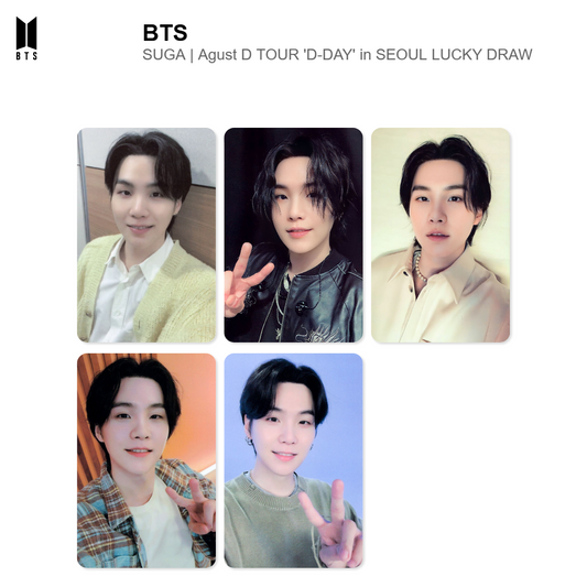 BTS SUGA | Agust D TOUR 'D-DAY' in SEOUL LUCKY DRAW Official Photocard