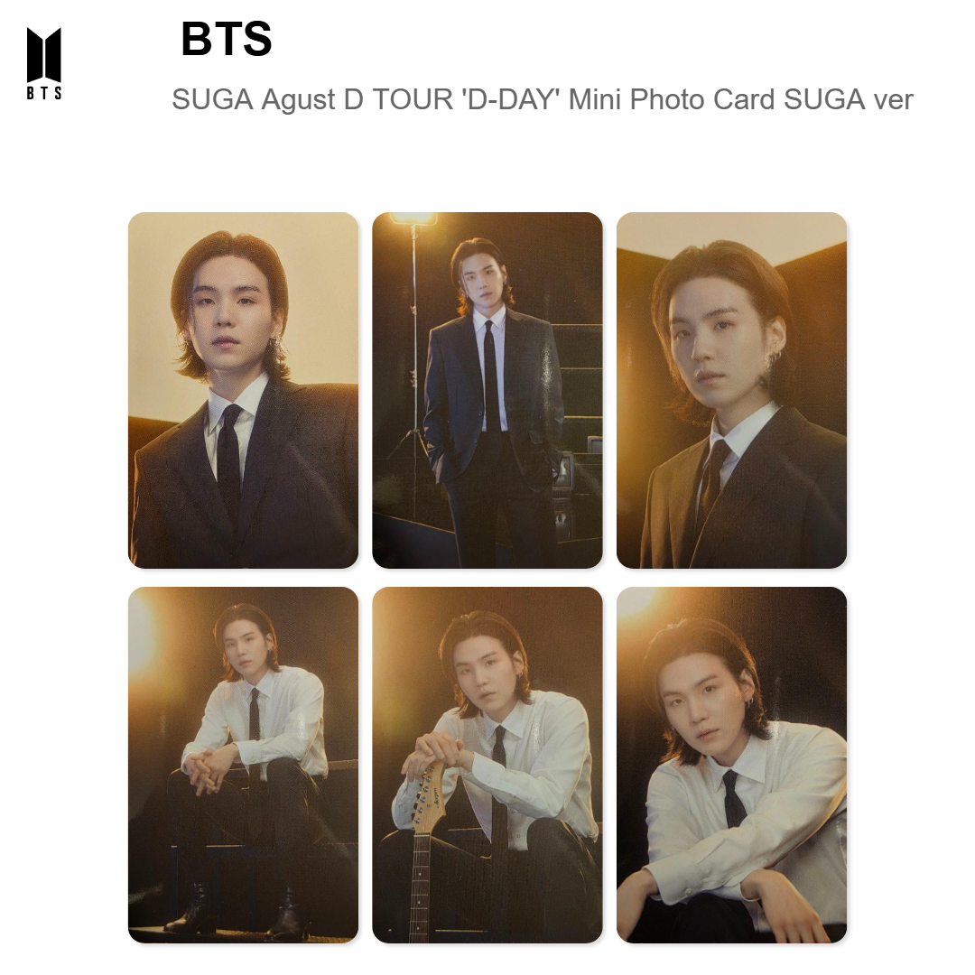 BTS SUGA | Agust D TOUR 'D-DAY' Mini Photo Card SUGA ver. Offizielle Photocard