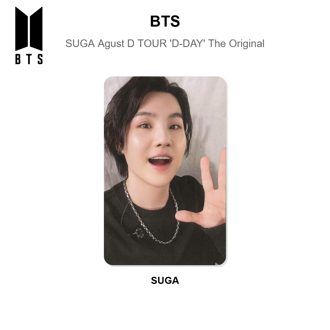 BTS SUGA | Agust D TOUR 'D-DAY' The Original Offizielle Photocard