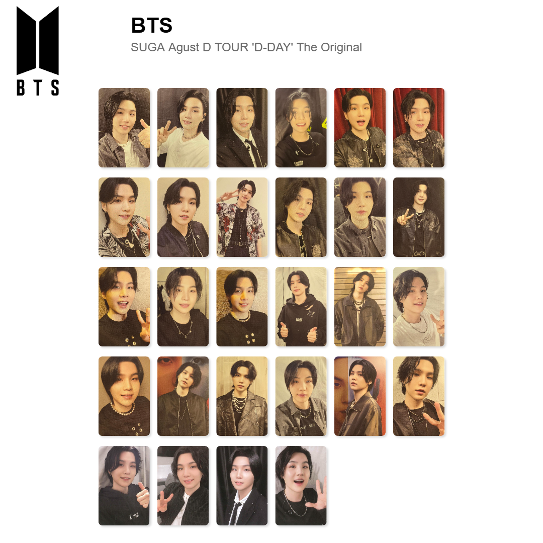 BTS SUGA | Agust D TOUR 'D-DAY' The Original Offizielle Photocard