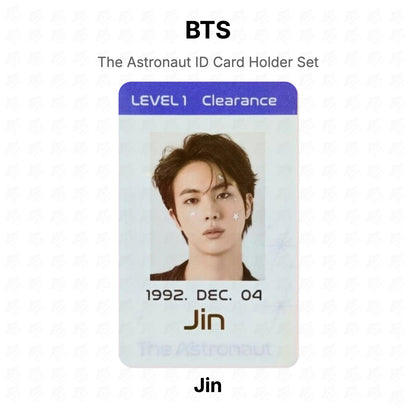 BTS The Astronaut ID Card Holder Set Official Photocard