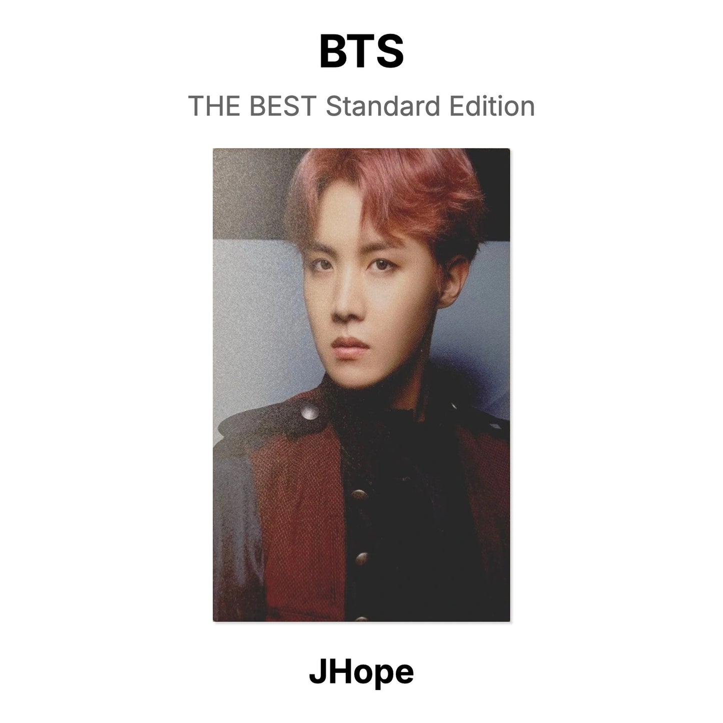 BTS THE BEST Standard Edition Official Photocard