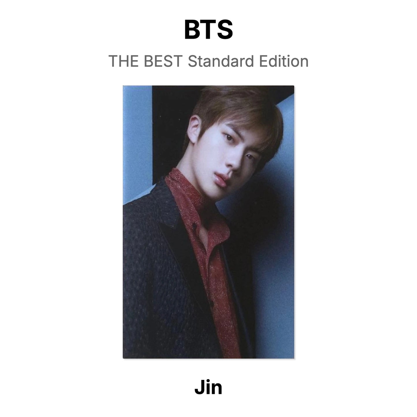 BTS THE BEST Standard Edition Official Photocard
