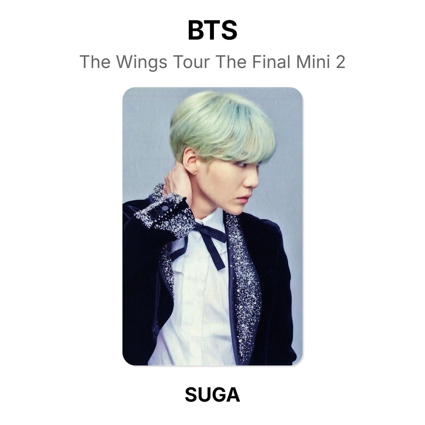 BTS The Wings Tour The Final Mini 2 Official Photocard