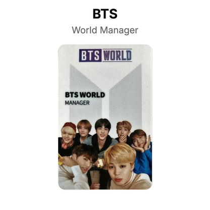 BTS World Manager официальная фотокарта