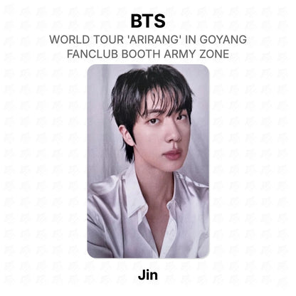 BTS WORLD TOUR 'ARIRANG' IN GOYANG FANCLUB BOOTH ARMY ZONE Official Photocard