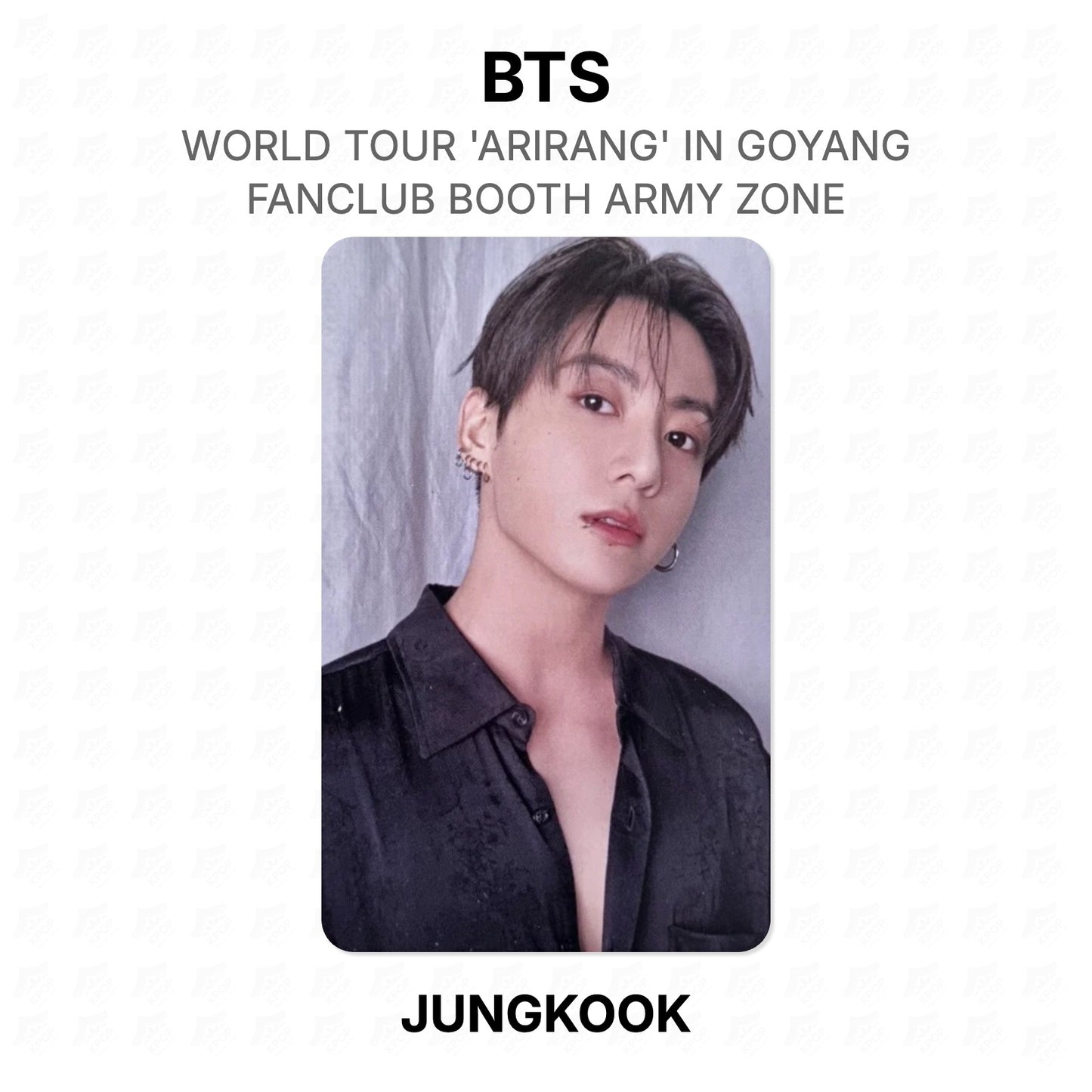 BTS WORLD TOUR 'ARIRANG' IN GOYANG FANCLUB BOOTH ARMY ZONE Official Photocard