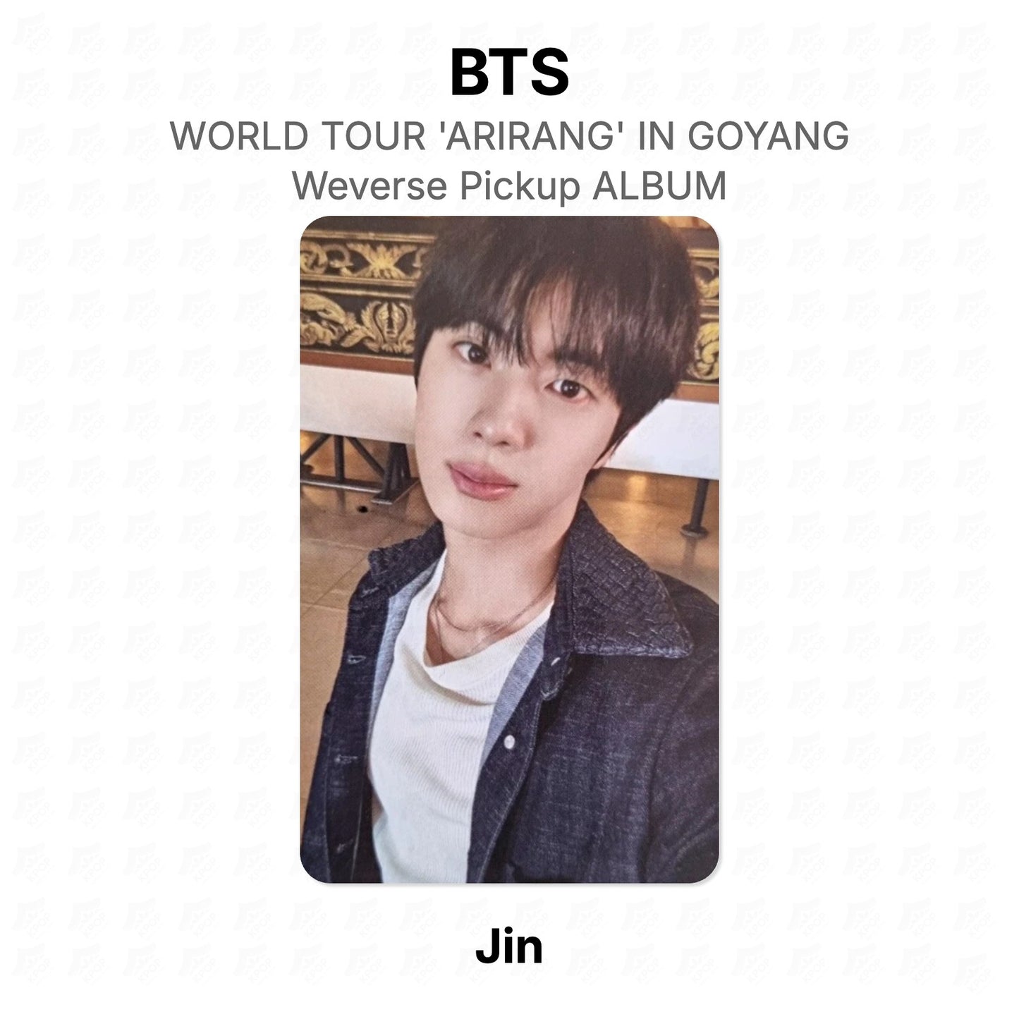 BTS WORLD TOUR 'ARIRANG' IN GOYANG Weverse Pickup ALBUM Official Photocard
