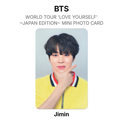 BTS WORLD TOUR 'LOVE YOURSELF'~JAPAN EDITION~ MINI PHOTO CARD photocard officielle