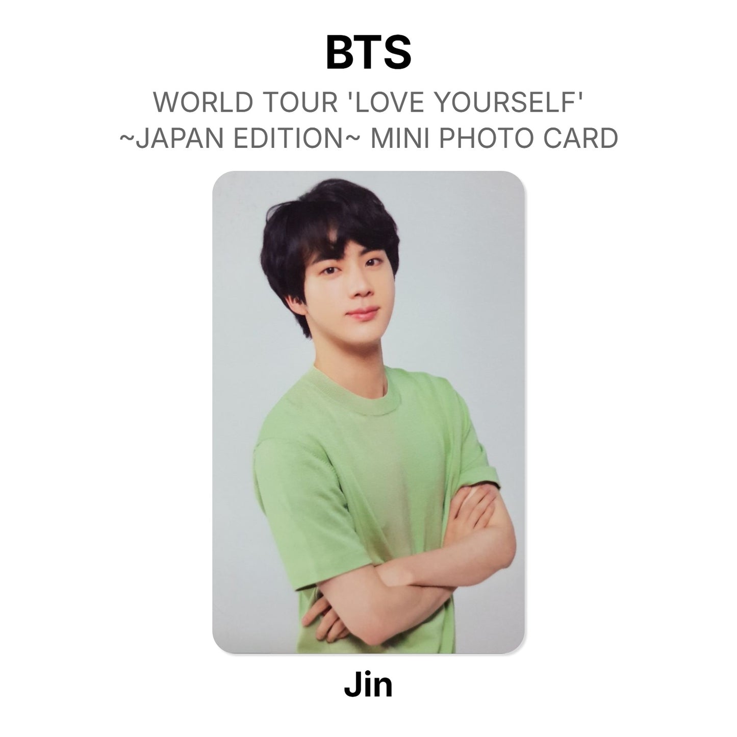 BTS WORLD TOUR 'LOVE YOURSELF'~JAPAN EDITION~ MINI PHOTO CARD photocard officielle