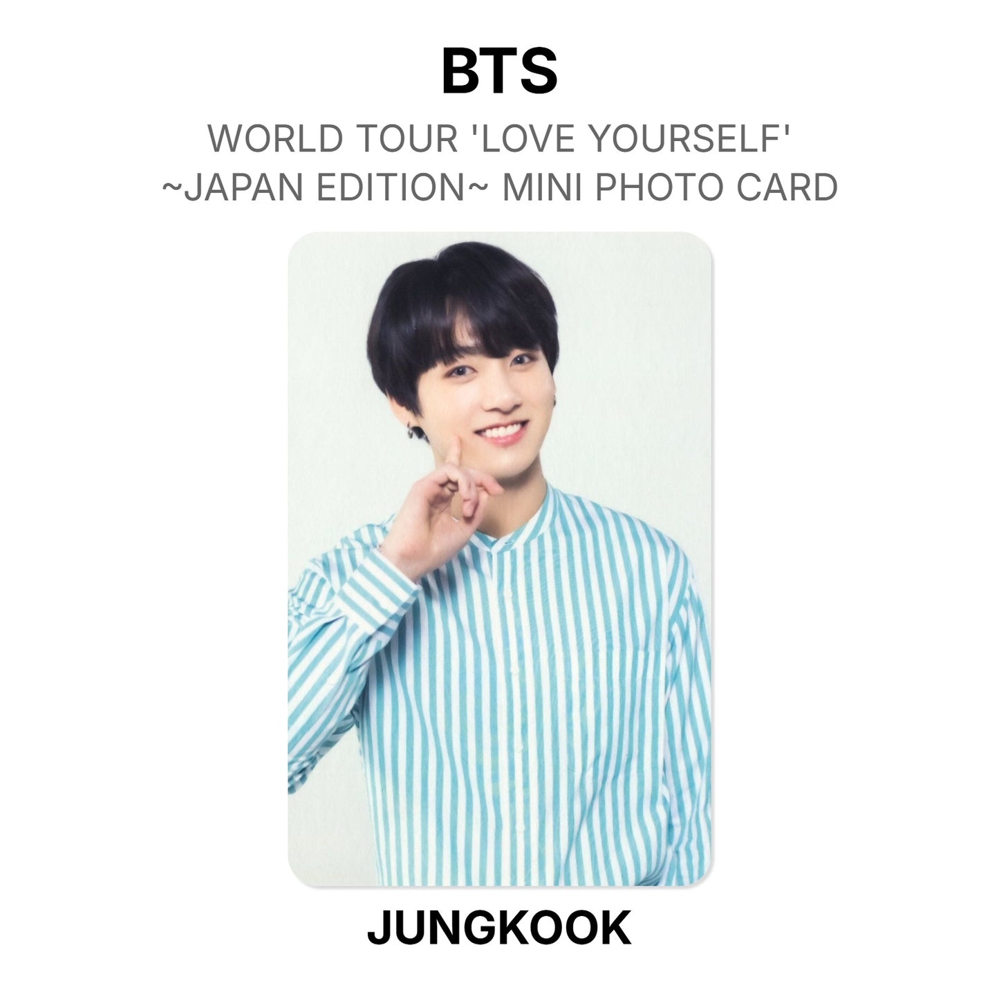 BTS WORLD TOUR 'LOVE YOURSELF'~JAPAN EDITION~ MINI PHOTO CARD photocard officielle