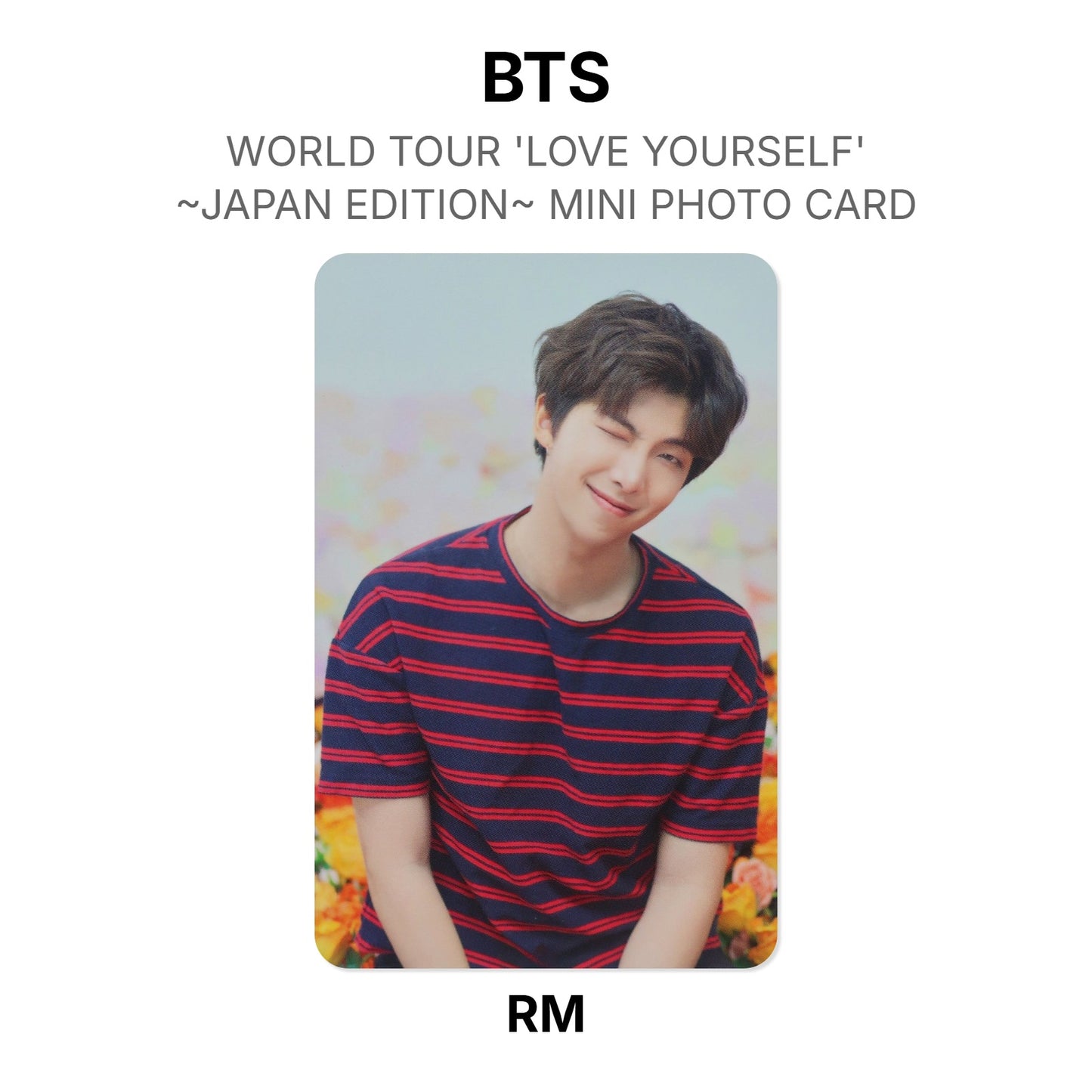 BTS WORLD TOUR 'LOVE YOURSELF'~JAPAN EDITION~ MINI PHOTO CARD photocard officielle