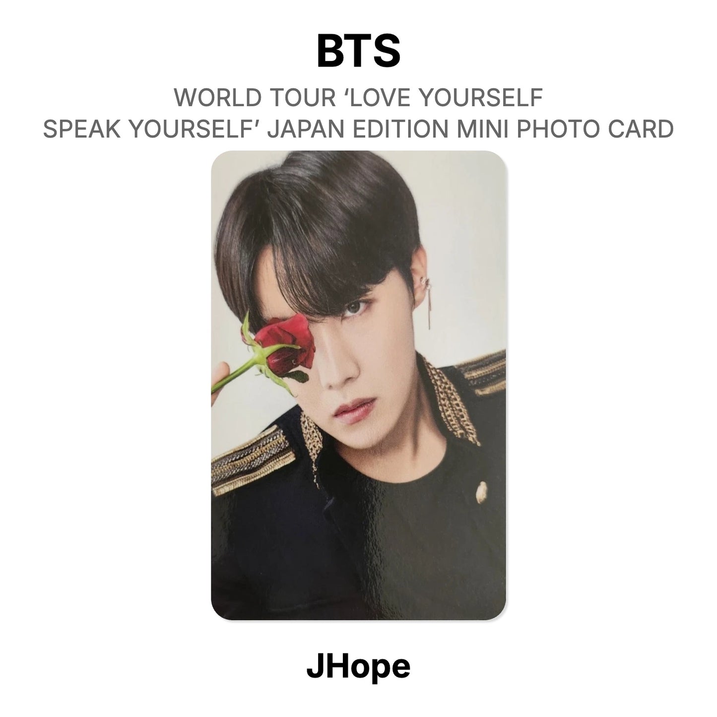 BTS WORLD TOUR ‘LOVE YOURSELF: SPEAK YOURSELF’- JAPAN EDITION MINI PHOTO CARD Official Photocard