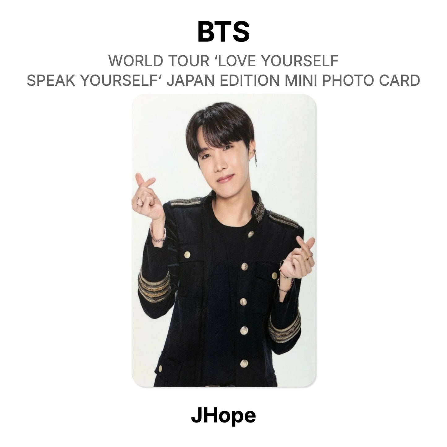 BTS WORLD TOUR ‘LOVE YOURSELF: SPEAK YOURSELF’- JAPAN EDITION MINI PHOTO CARD Official Photocard