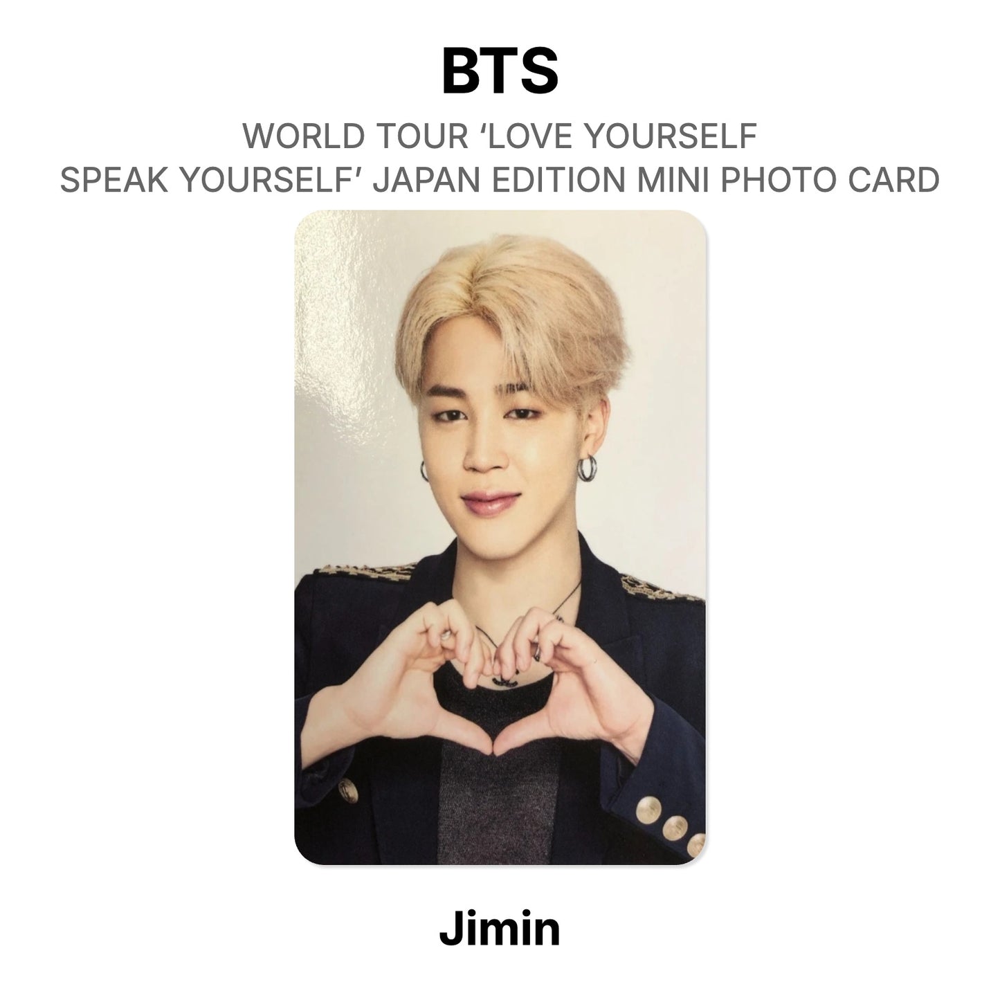 BTS WORLD TOUR ‘LOVE YOURSELF: SPEAK YOURSELF’- JAPAN EDITION MINI PHOTO CARD Official Photocard