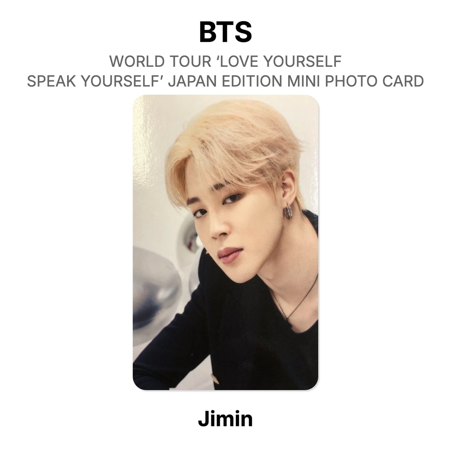 BTS WORLD TOUR ‘LOVE YOURSELF: SPEAK YOURSELF’- JAPAN EDITION MINI PHOTO CARD Official Photocard
