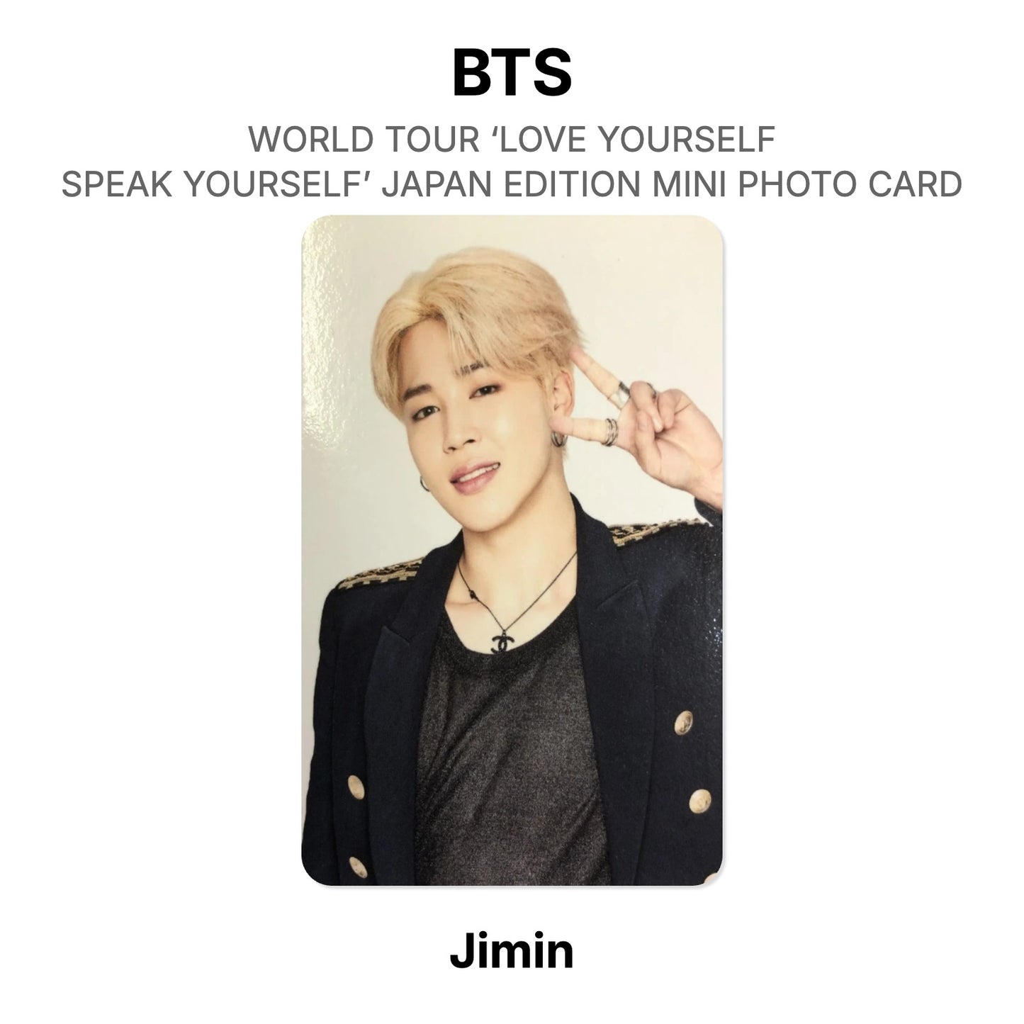 BTS WORLD TOUR ‘LOVE YOURSELF: SPEAK YOURSELF’- JAPAN EDITION MINI PHOTO CARD Official Photocard
