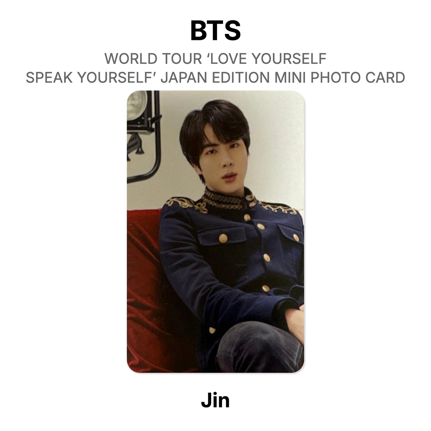 BTS WORLD TOUR ‘LOVE YOURSELF: SPEAK YOURSELF’- JAPAN EDITION MINI PHOTO CARD Official Photocard