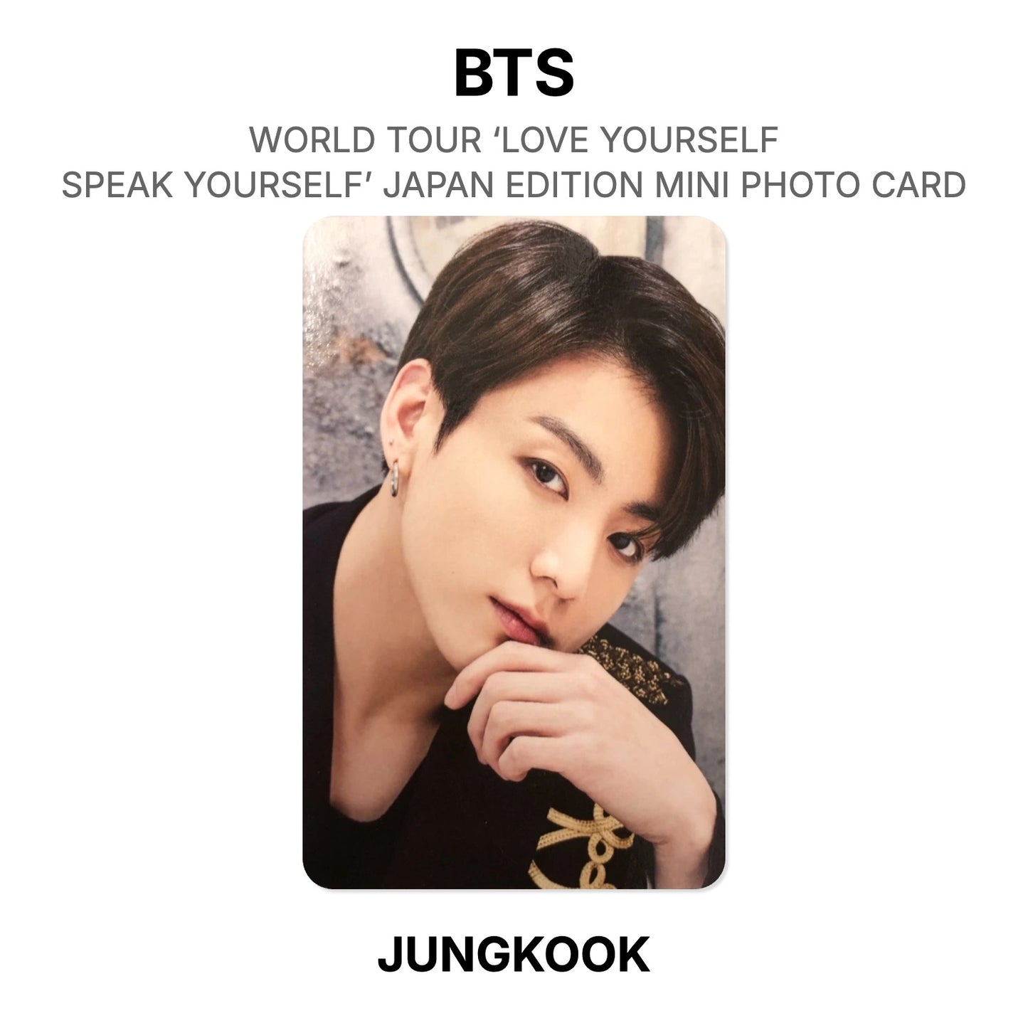 BTS WORLD TOUR ‘LOVE YOURSELF: SPEAK YOURSELF’- JAPAN EDITION MINI PHOTO CARD Official Photocard