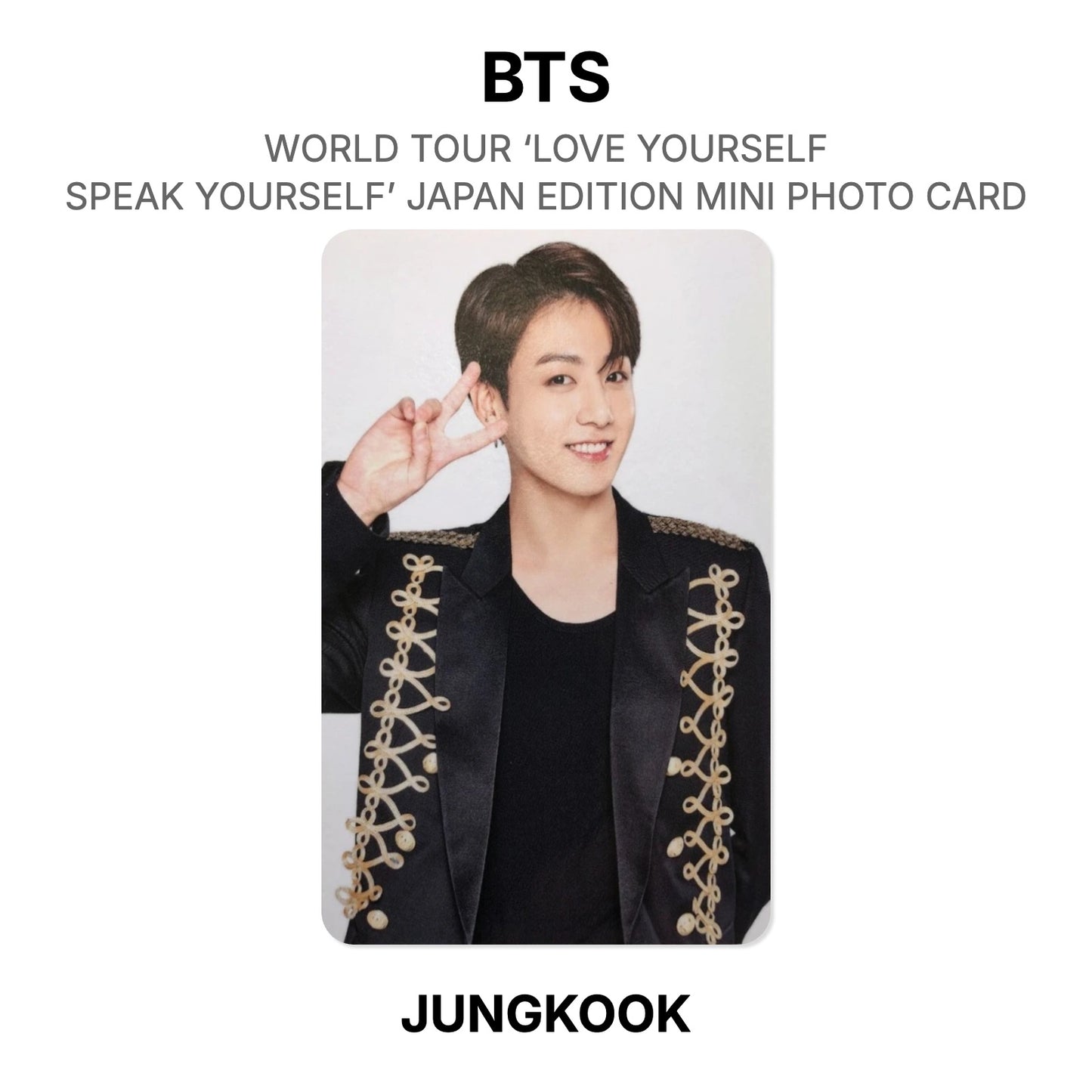 BTS WORLD TOUR ‘LOVE YOURSELF: SPEAK YOURSELF’- JAPAN EDITION MINI PHOTO CARD Official Photocard