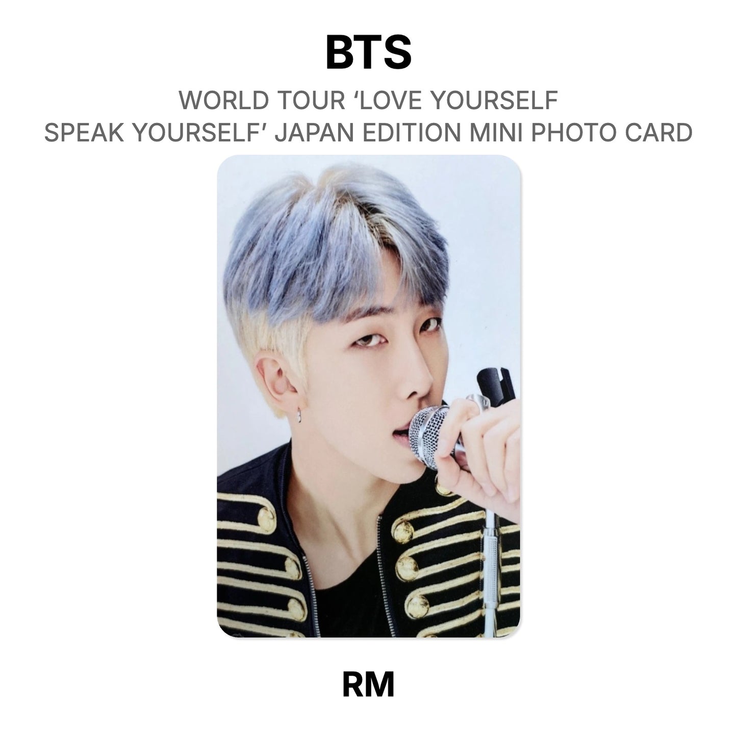 BTS WORLD TOUR ‘LOVE YOURSELF: SPEAK YOURSELF’- JAPAN EDITION MINI PHOTO CARD Official Photocard