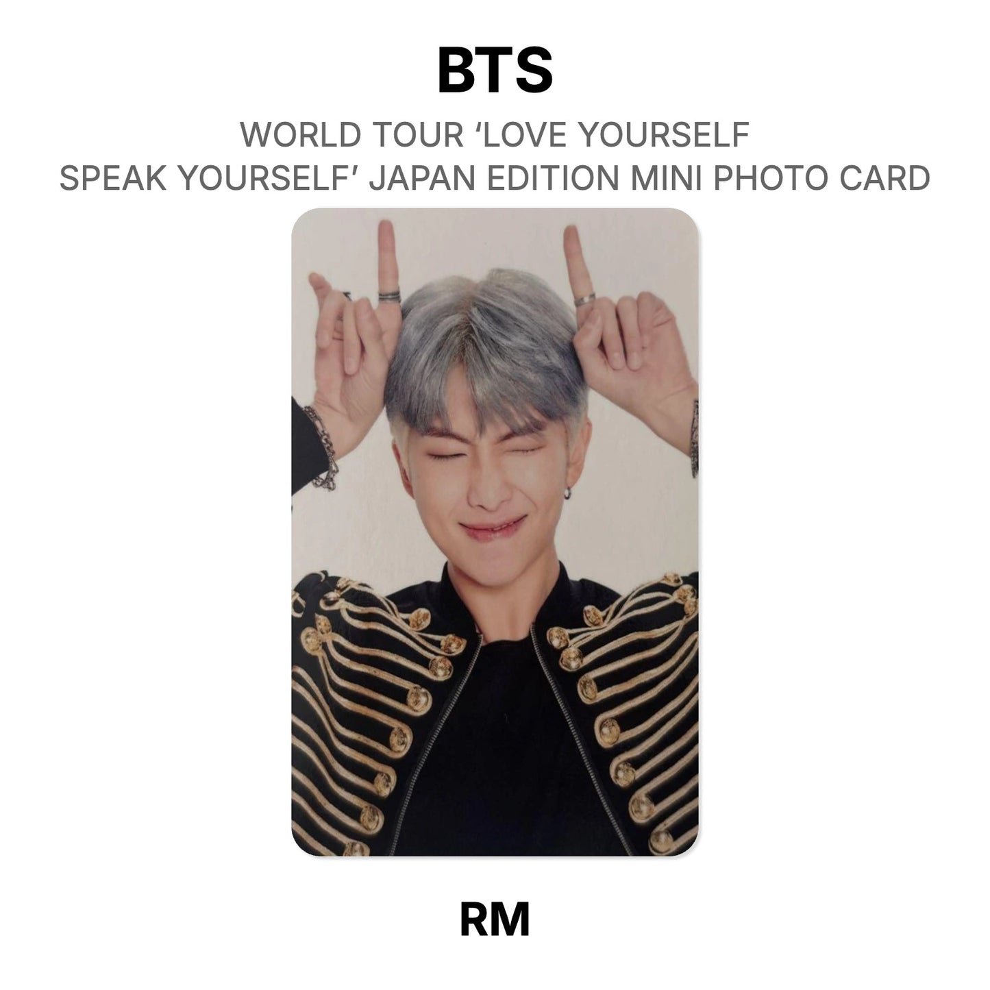 BTS WORLD TOUR ‘LOVE YOURSELF: SPEAK YOURSELF’- JAPAN EDITION MINI PHOTO CARD Official Photocard
