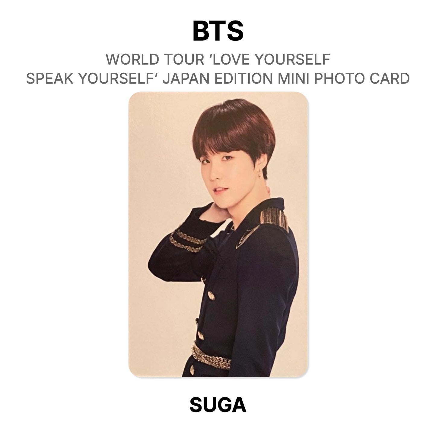BTS WORLD TOUR ‘LOVE YOURSELF: SPEAK YOURSELF’- JAPAN EDITION MINI PHOTO CARD Official Photocard