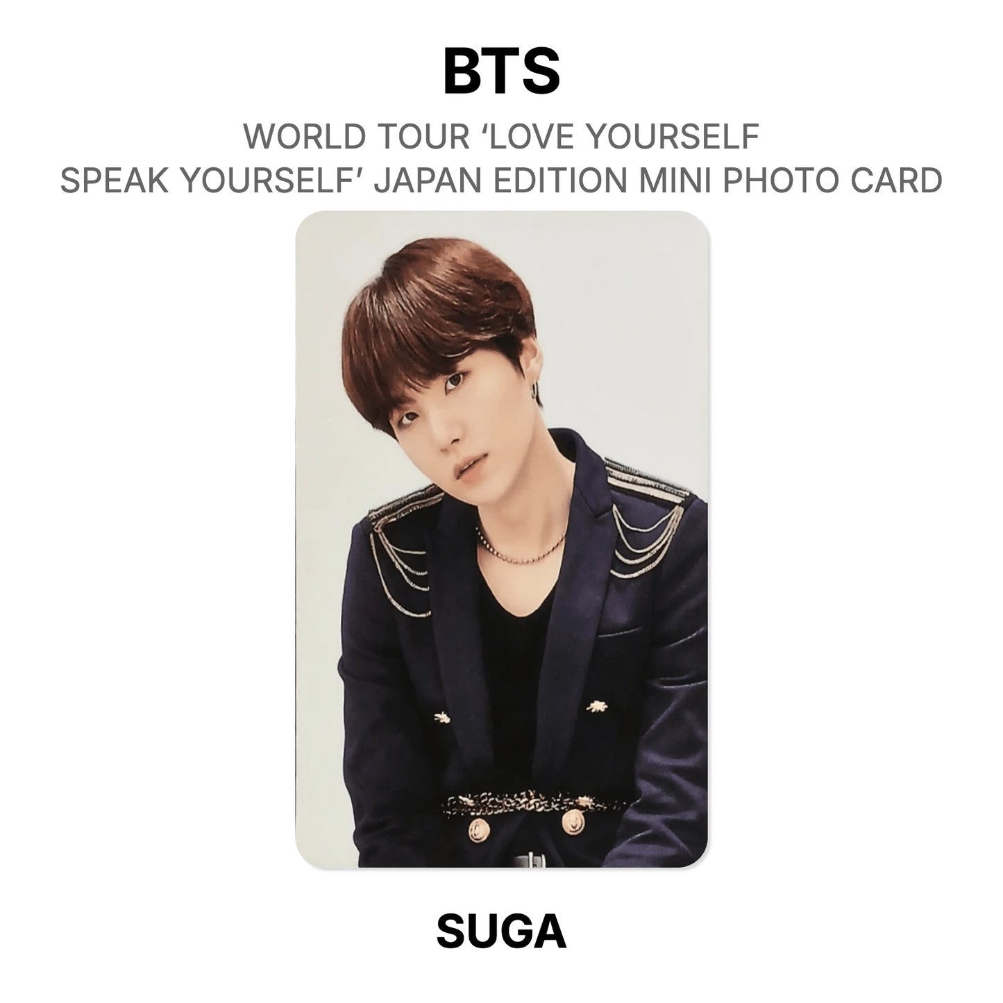 BTS WORLD TOUR ‘LOVE YOURSELF: SPEAK YOURSELF’- JAPAN EDITION MINI PHOTO CARD Official Photocard