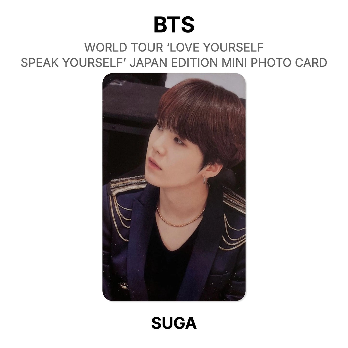 BTS WORLD TOUR ‘LOVE YOURSELF: SPEAK YOURSELF’- JAPAN EDITION MINI PHOTO CARD Official Photocard