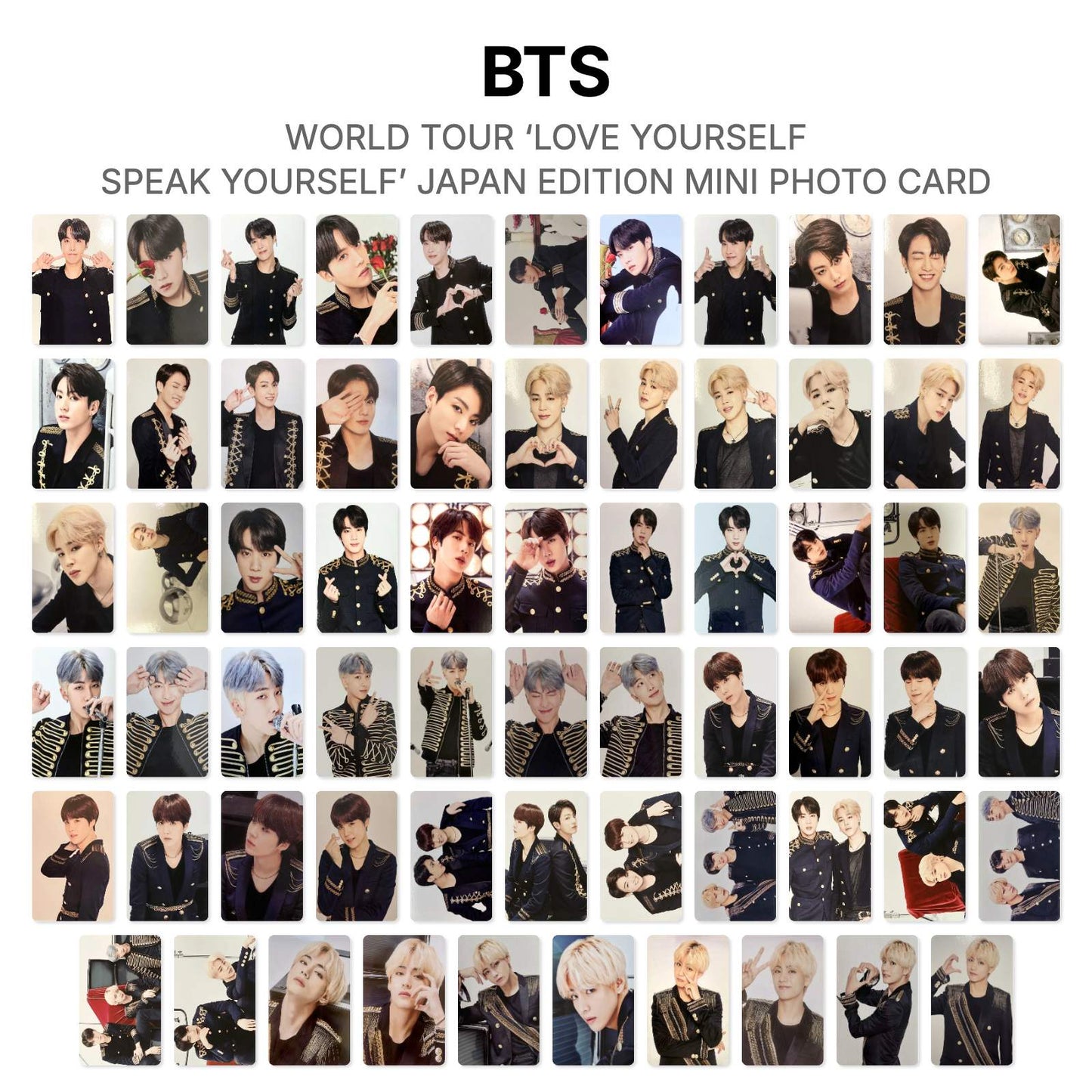 BTS WORLD TOUR ‘LOVE YOURSELF: SPEAK YOURSELF’- JAPAN EDITION MINI PHOTO CARD Official Photocard