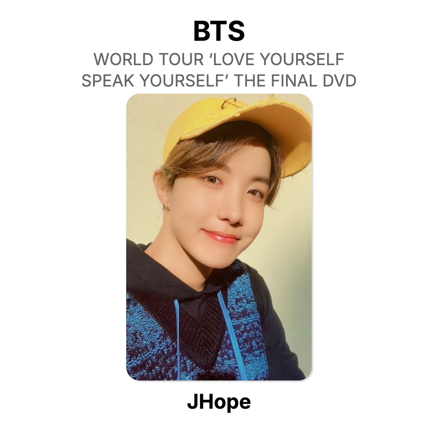 BTS WORLD TOUR ‘LOVE YOURSELF : SPEAK YOURSELF’ THE FINAL DVD Offizielle Photocard