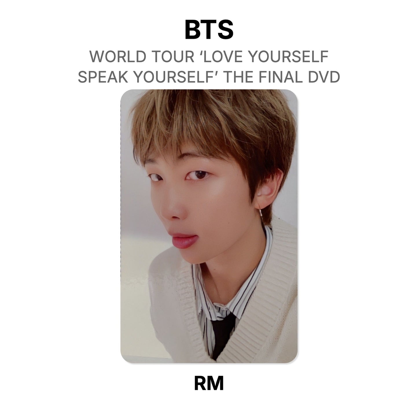 BTS WORLD TOUR ‘LOVE YOURSELF : SPEAK YOURSELF’ THE FINAL DVD Offizielle Photocard