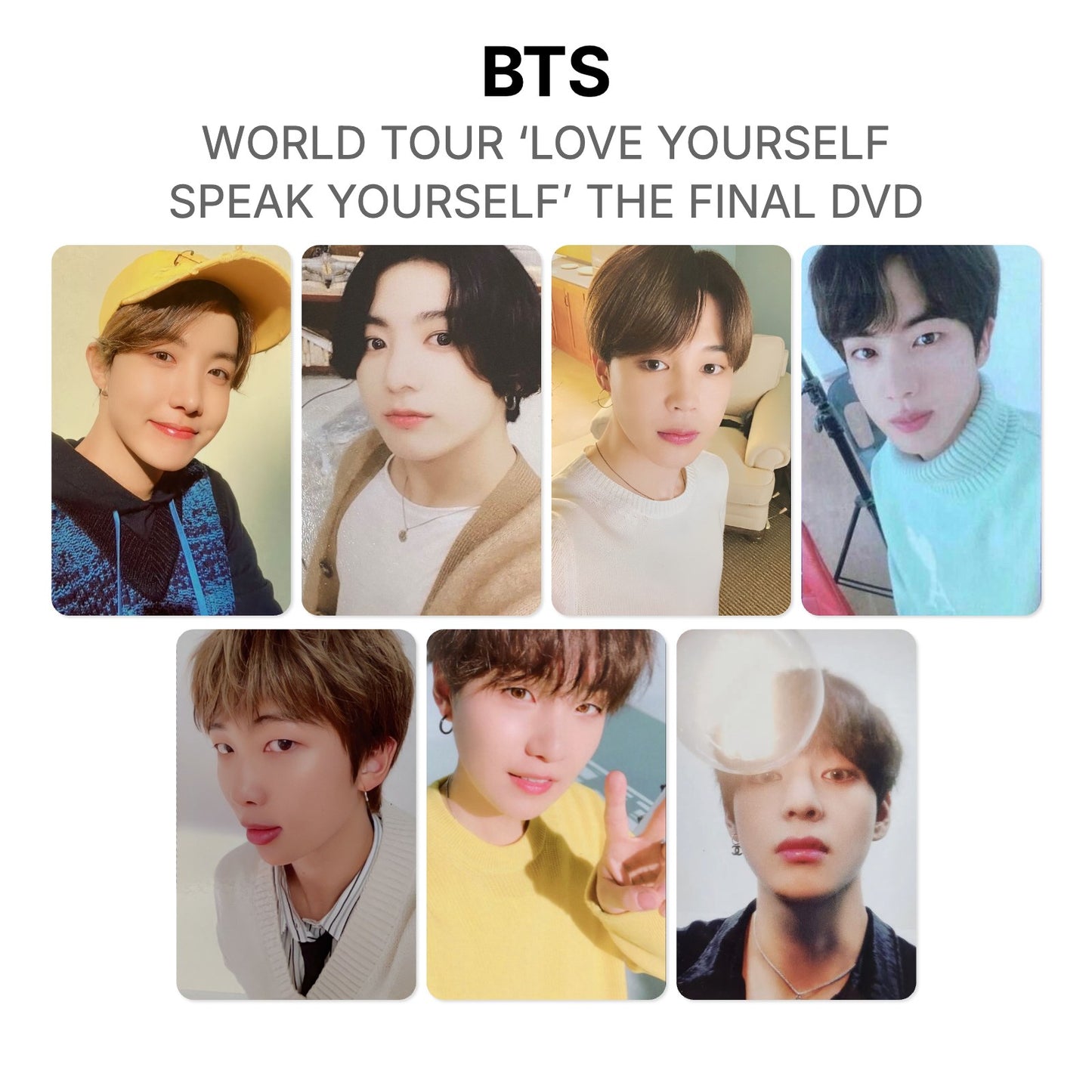 BTS WORLD TOUR ‘LOVE YOURSELF : SPEAK YOURSELF’ THE FINAL DVD Offizielle Photocard