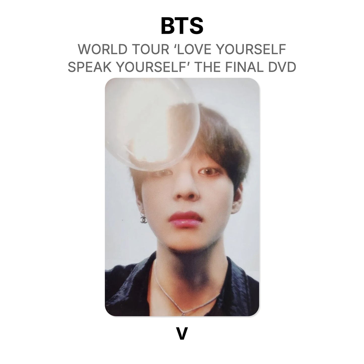 BTS WORLD TOUR ‘LOVE YOURSELF : SPEAK YOURSELF’ THE FINAL DVD Offizielle Photocard