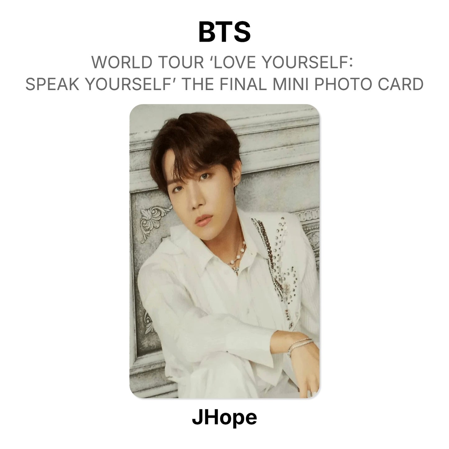 BTS WORLD TOUR ‘LOVE YOURSELF: SPEAK YOURSELF’ THE FINAL MINI PHOTO CARD Offizielle Photocard