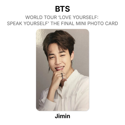 BTS WORLD TOUR ‘LOVE YOURSELF: SPEAK YOURSELF’ THE FINAL MINI PHOTO CARD Offizielle Photocard