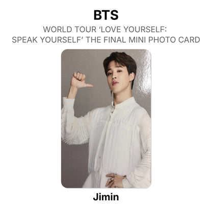 BTS WORLD TOUR ‘LOVE YOURSELF: SPEAK YOURSELF’ THE FINAL MINI PHOTO CARD Offizielle Photocard