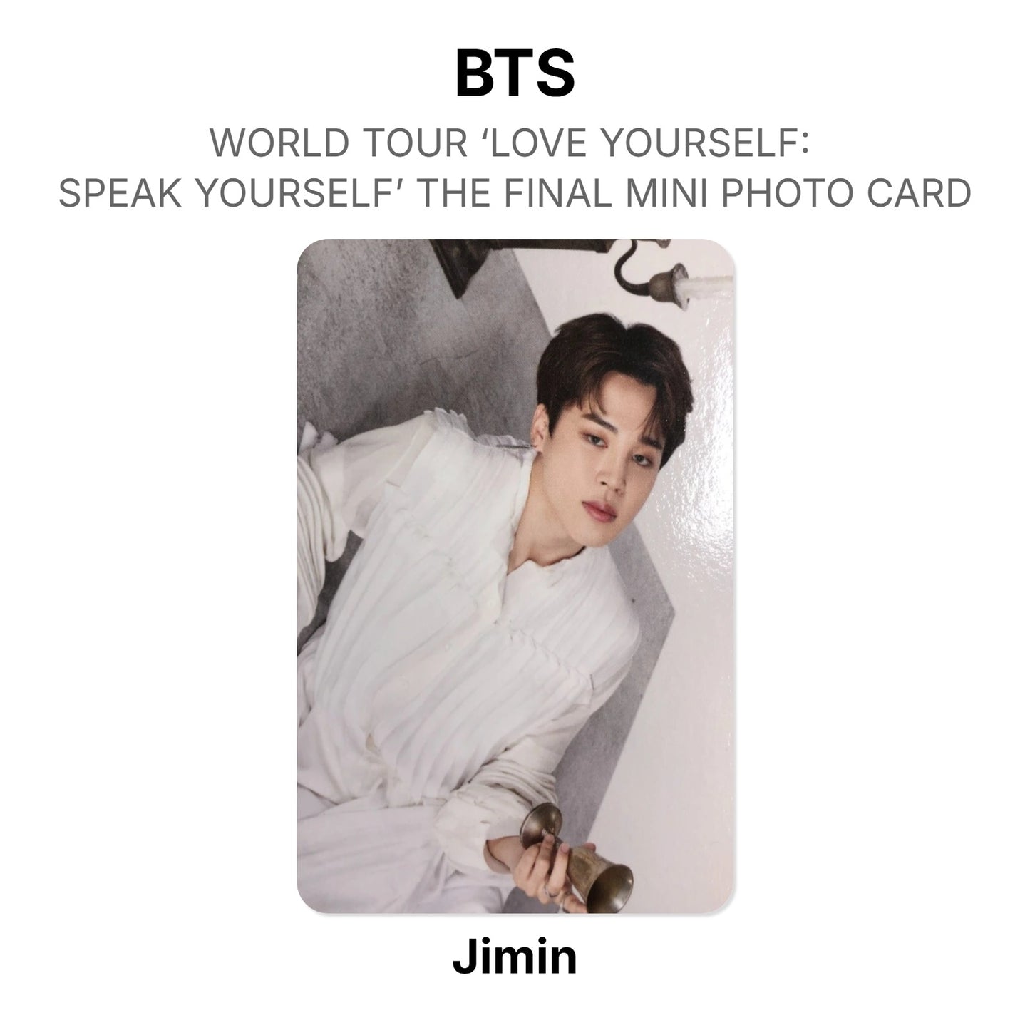 BTS WORLD TOUR ‘LOVE YOURSELF: SPEAK YOURSELF’ THE FINAL MINI PHOTO CARD Offizielle Photocard
