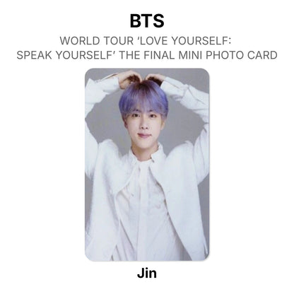 BTS WORLD TOUR ‘LOVE YOURSELF: SPEAK YOURSELF’ THE FINAL MINI PHOTO CARD Offizielle Photocard